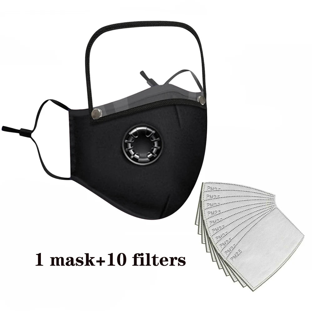 Reusable Washable Face Mask with Filters