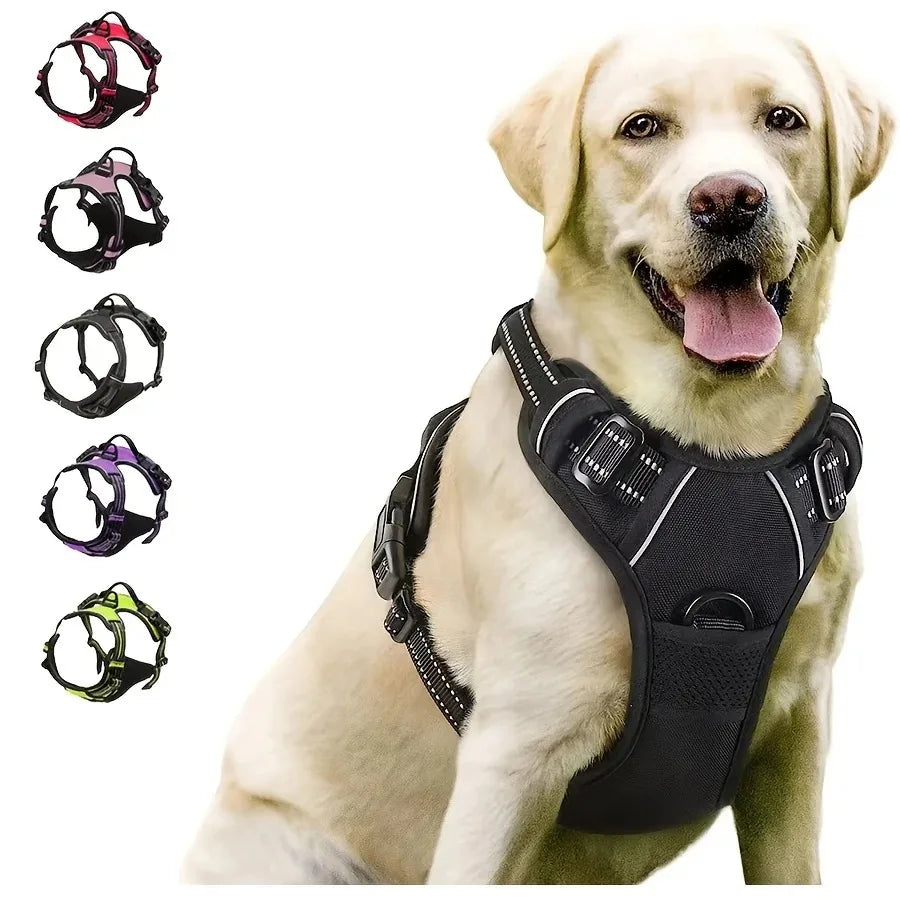 Adjustable Dog Harness & Leash Set – Comfortable Puppy Vest