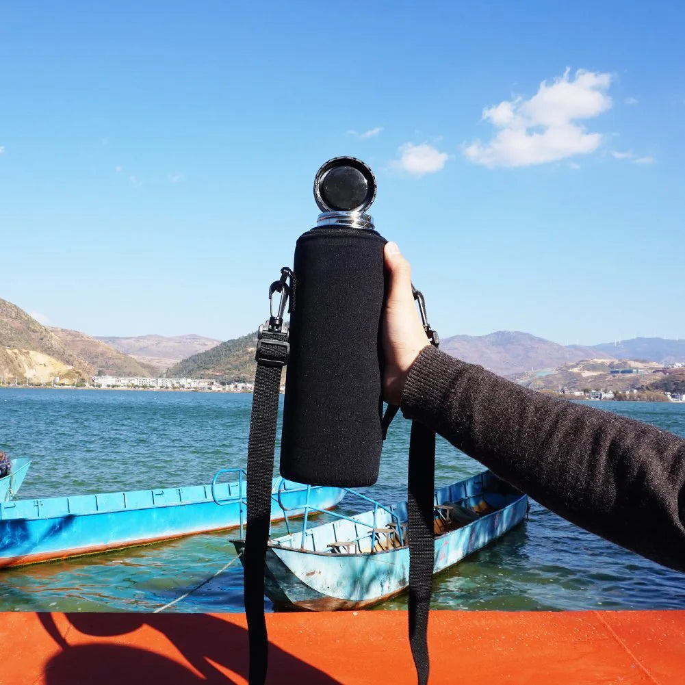 Insulated Water Bottle Holder with Strap