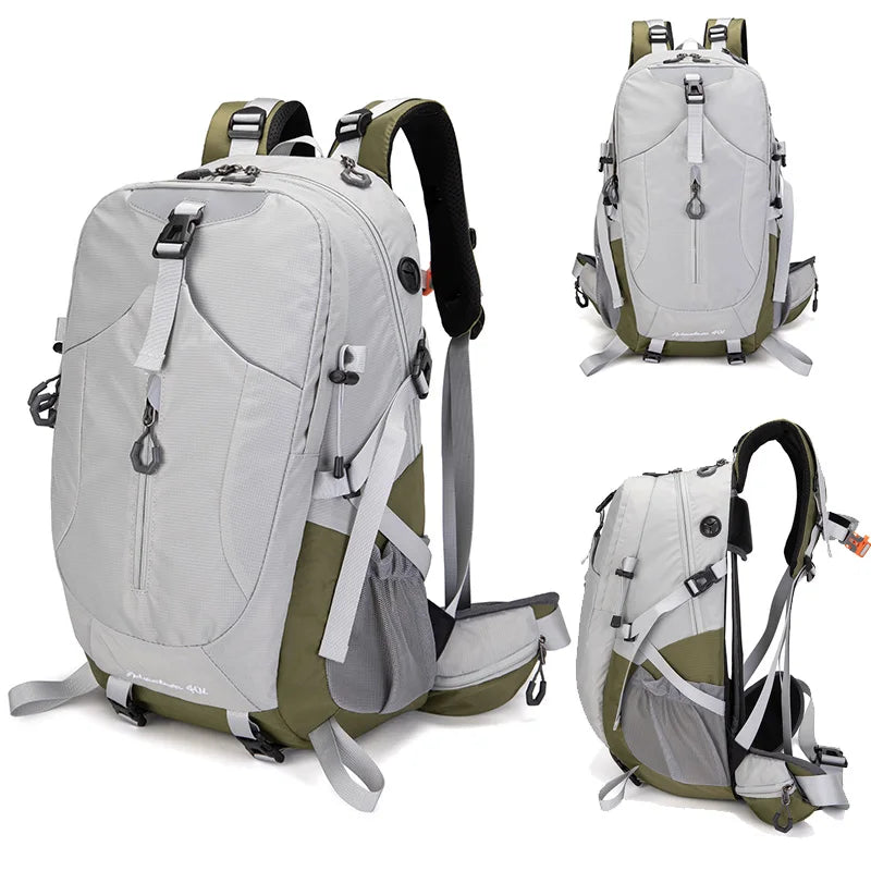 MOZHI External Frame Hiking Backpack with Rain Cover