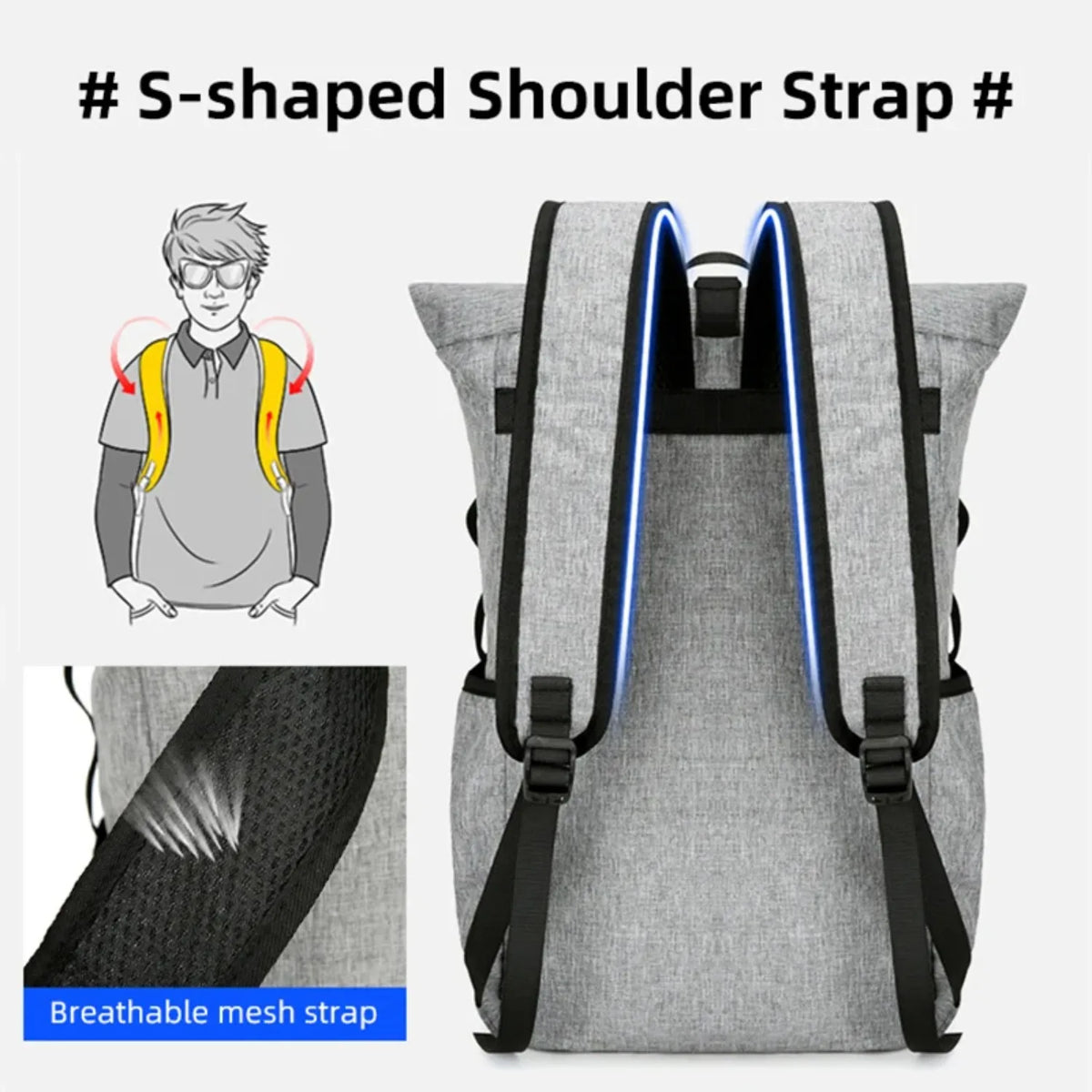 Foldable Hiking & Camping Backpack Medium