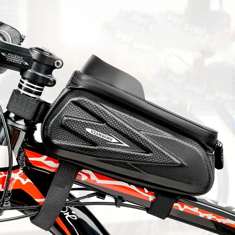 Bicycle Frame Bag with Lid Cycling Storage Pouch