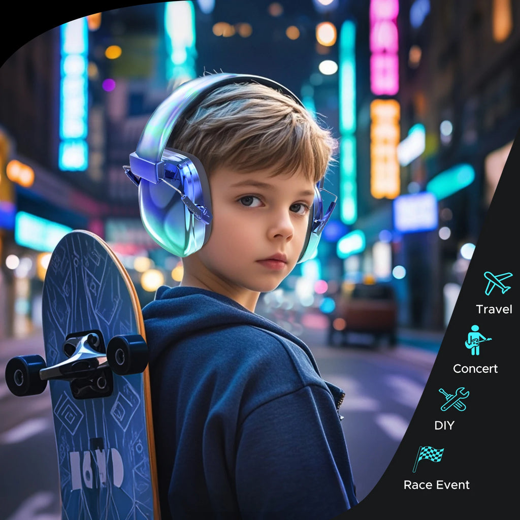 Kids' Noise-Reducing Ear Protection Earmuffs 25dB