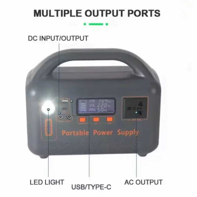 400W Portable Power Station – 192Wh LiFePO4 Battery