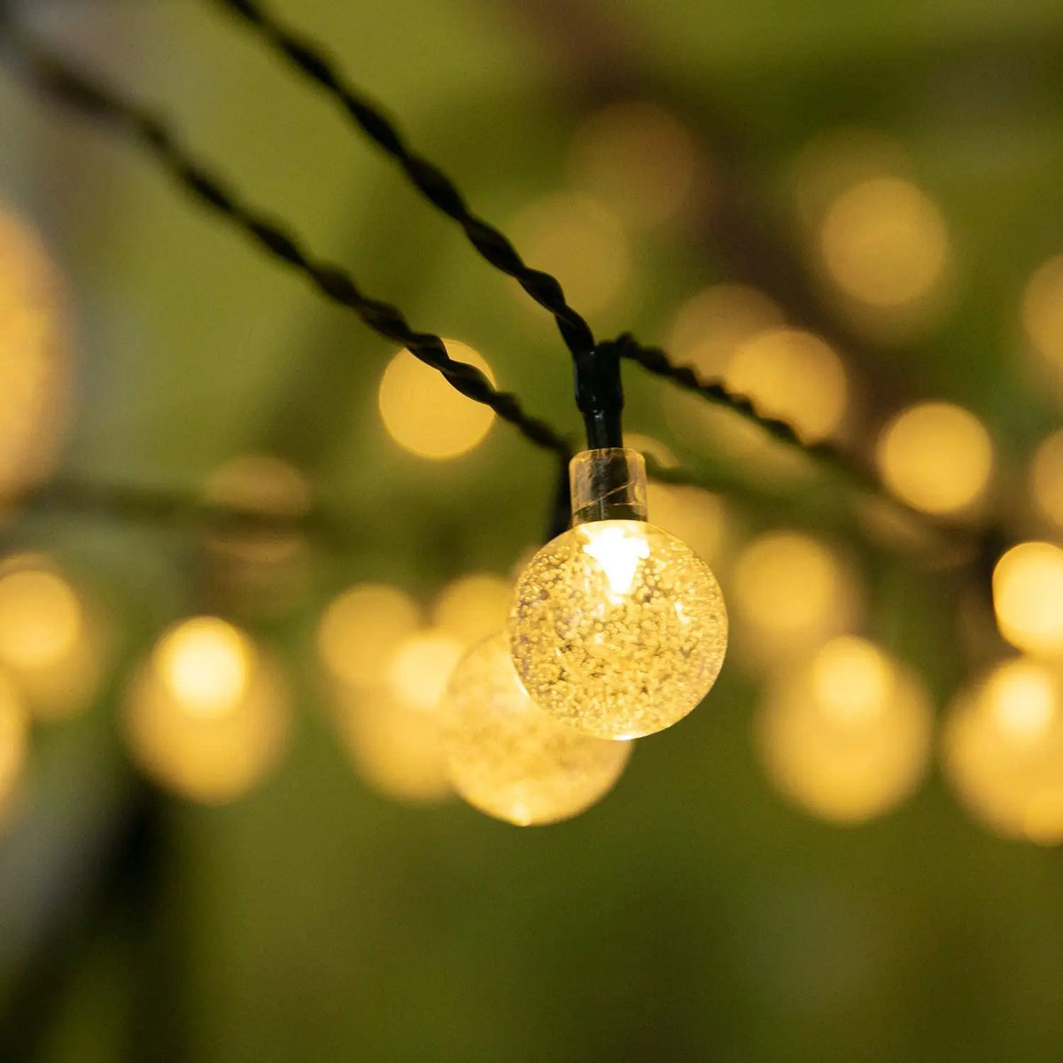 Solar String Lights Outdoor 200 Led Crystal Globe