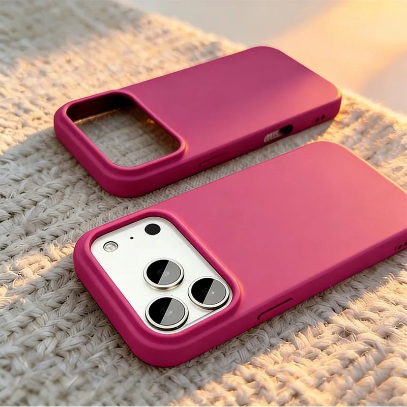 Full-Coverage Silicone Phone Case – Shockproof Matte Protective Cover