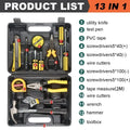 Household Hand Tool Set – Multi-Purpose Repair Kit with Toolbox