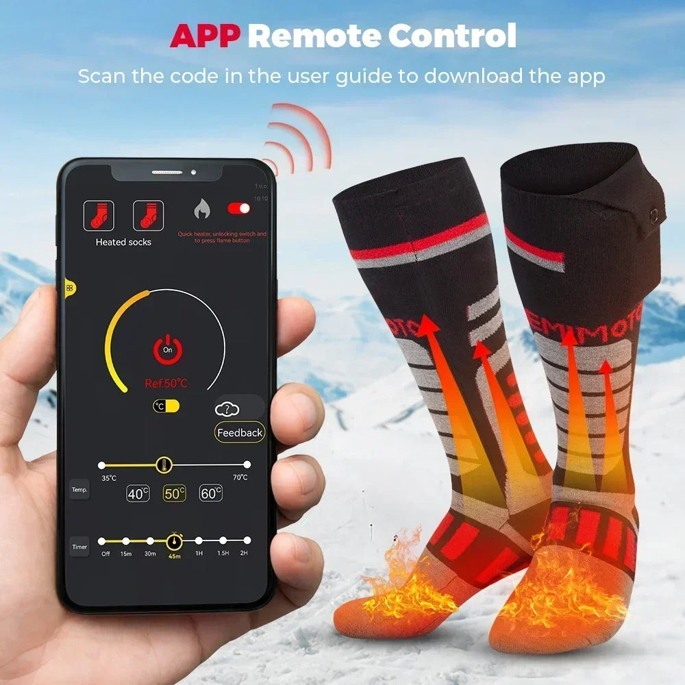 KEMIMOTO Heated Socks with App Control