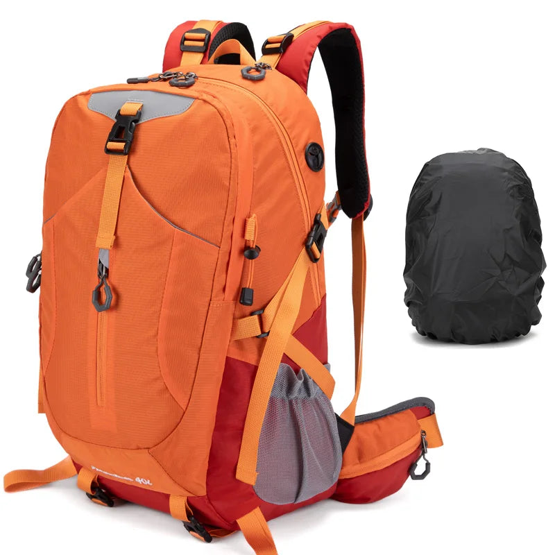 MOZHI External Frame Hiking Backpack with Rain Cover