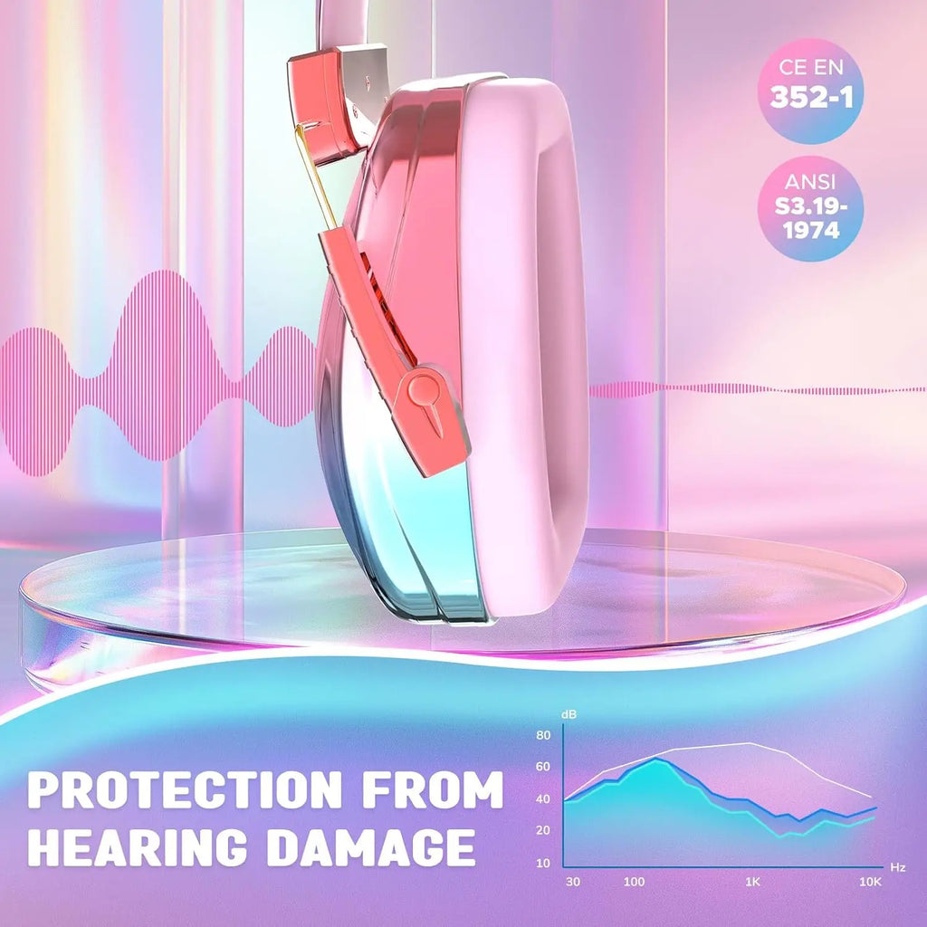 Kids' Noise-Reducing Ear Protection Earmuffs 25dB