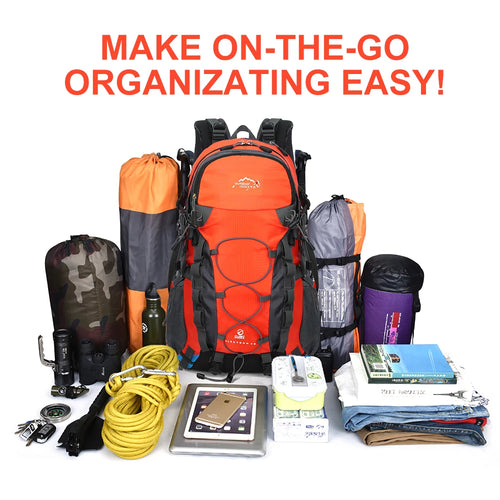 45L Hiking & Camping Backpack with Rain Cover