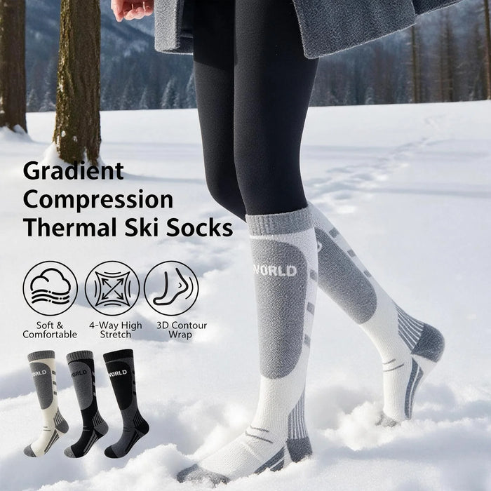 Men's and Women's Tall Socks Professional Ski Socks  Winter