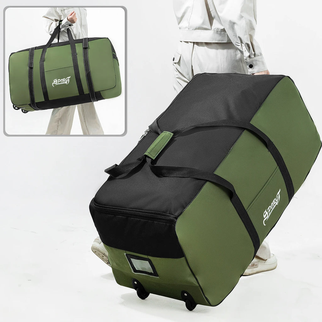 Large Camping & Travel Storage Bag with Wheels