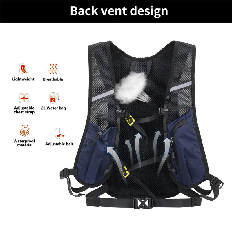 18L Lightweight Hiking Backpack with Hydration Bag