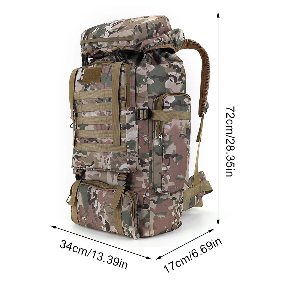 80L Hiking Backpack Mountaineering Bag