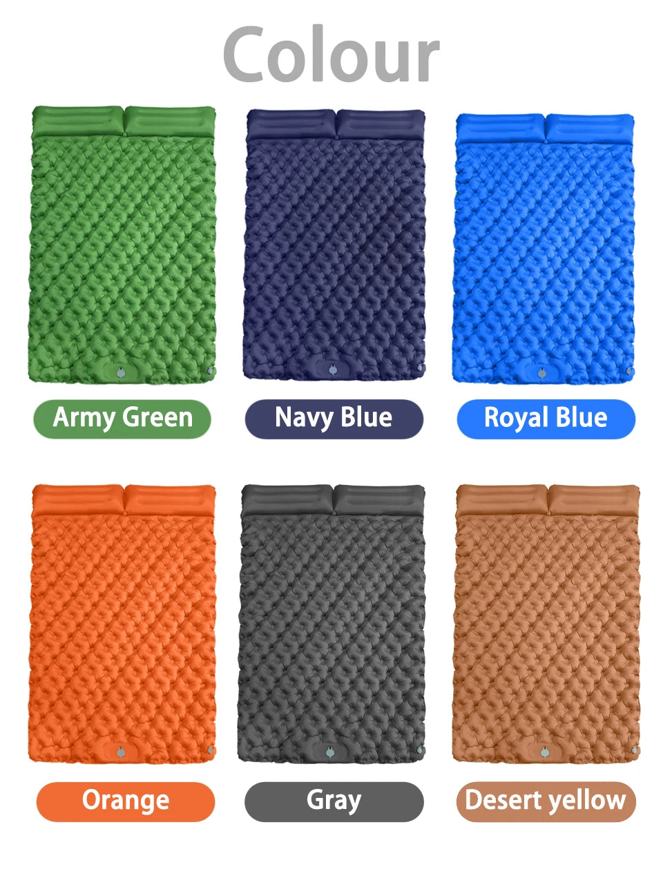 Outdoor Camping Double Inflatable Mattress Extra