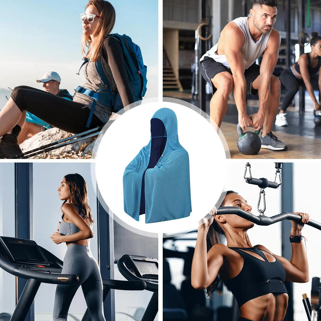 Evaporative Cooling Hoodie Towel