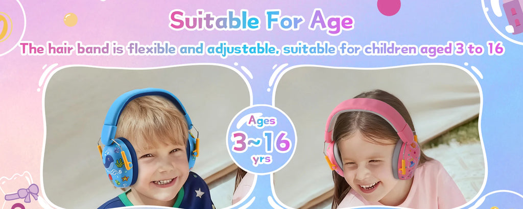 Children's Noise-Reducing Ear Protection Earmuffs