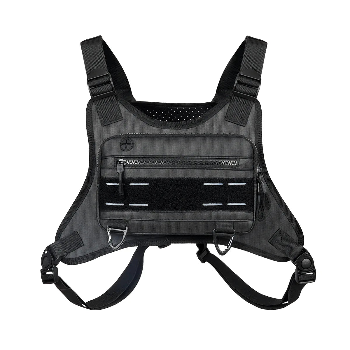Water-Resistant Sports Chest Bag with Phone Holder