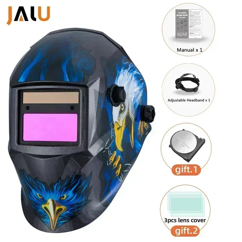JALU Solar Auto-Darkening Welding Helmet