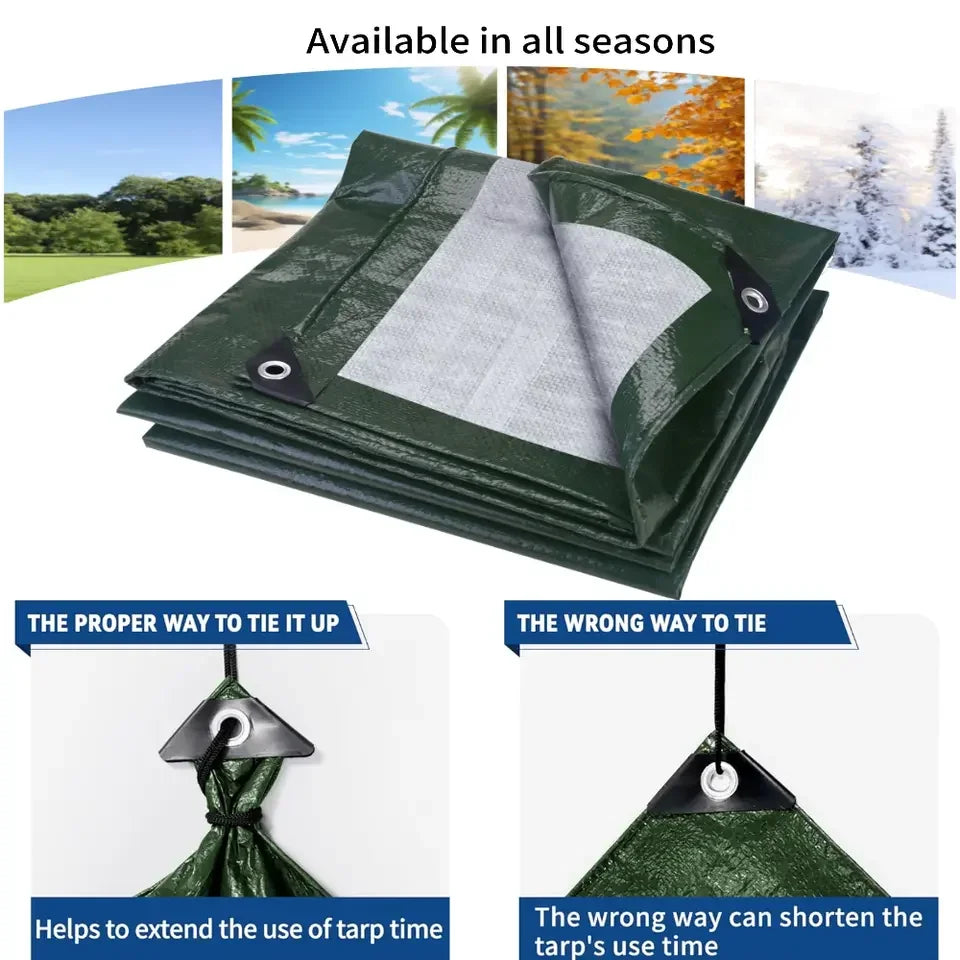 Heavy Duty Tarp Cover Waterproof Tarpaulin UV