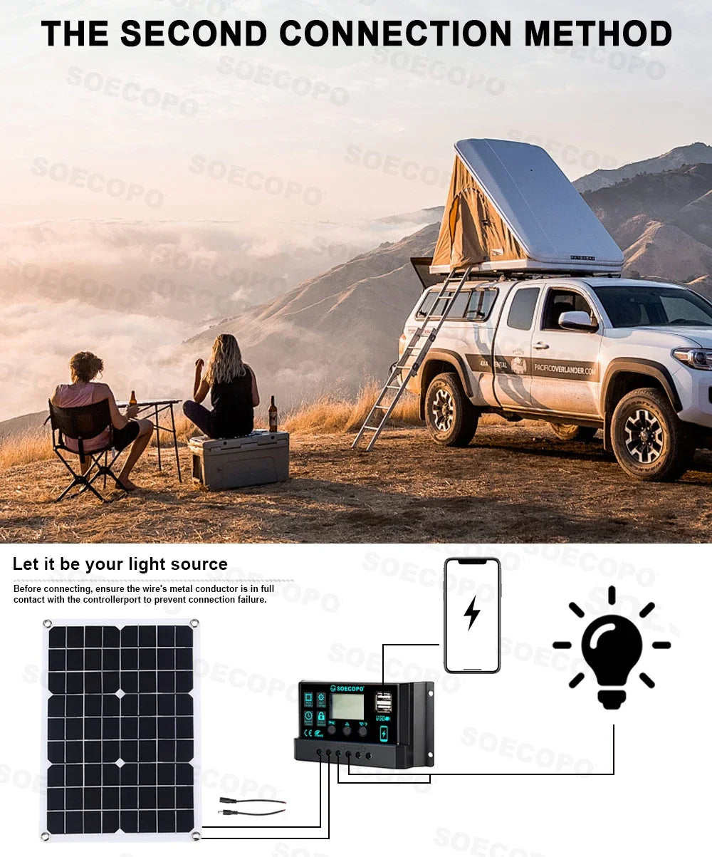Off-Grid Solar Power Kit with Inverter