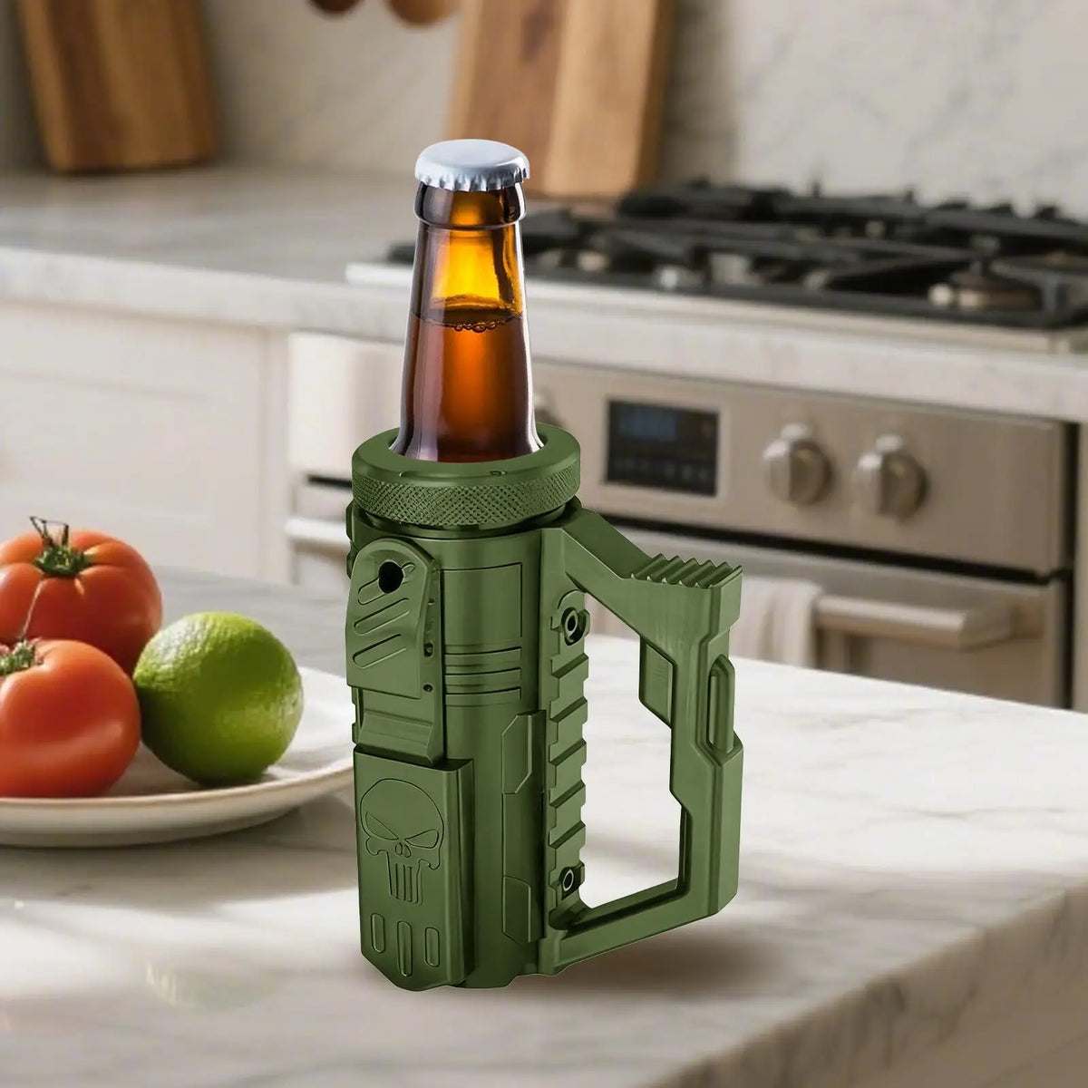 Insulated Beer Can & Bottle Cooler Non-Slip Handle Drink Holder for Camping Picnics Parties, Reusable Portable Sleeve