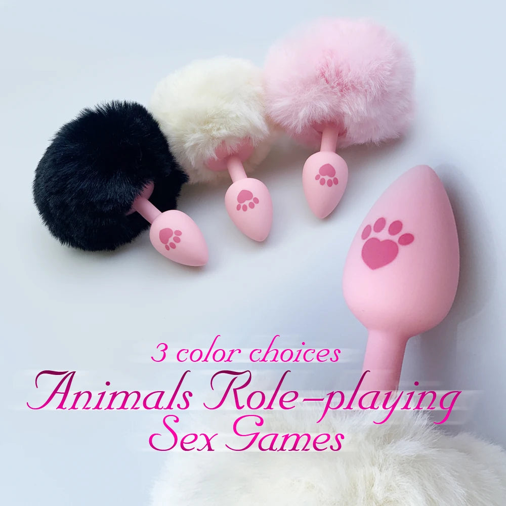 Rabbit Tail Anal Plug