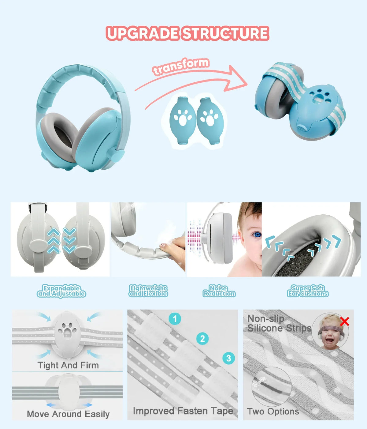 Children's Noise-Reducing Ear Protection Earmuffs