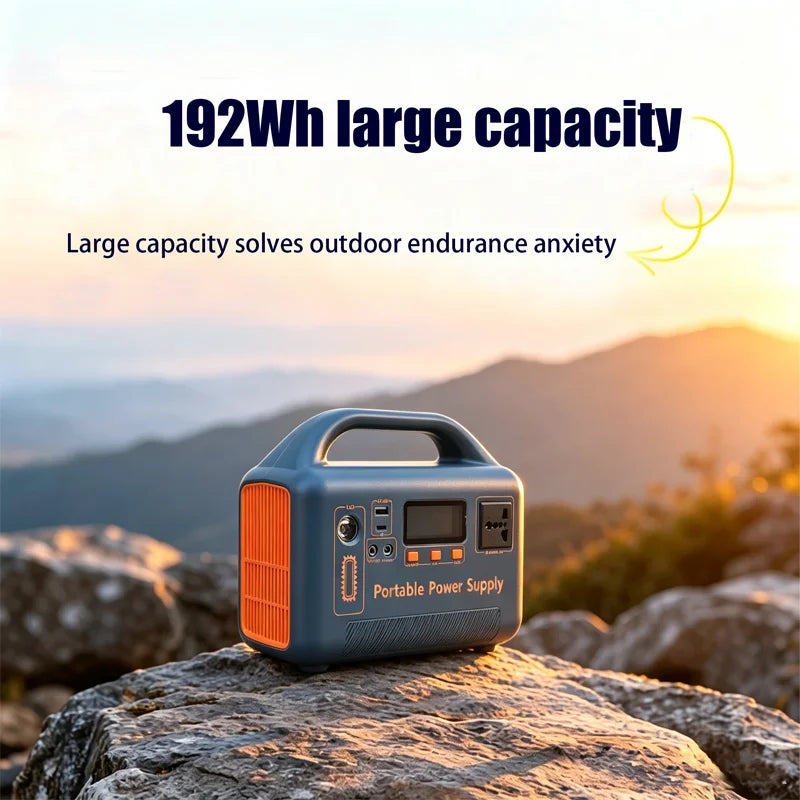 400W Portable Power Station – 192Wh LiFePO4 Battery