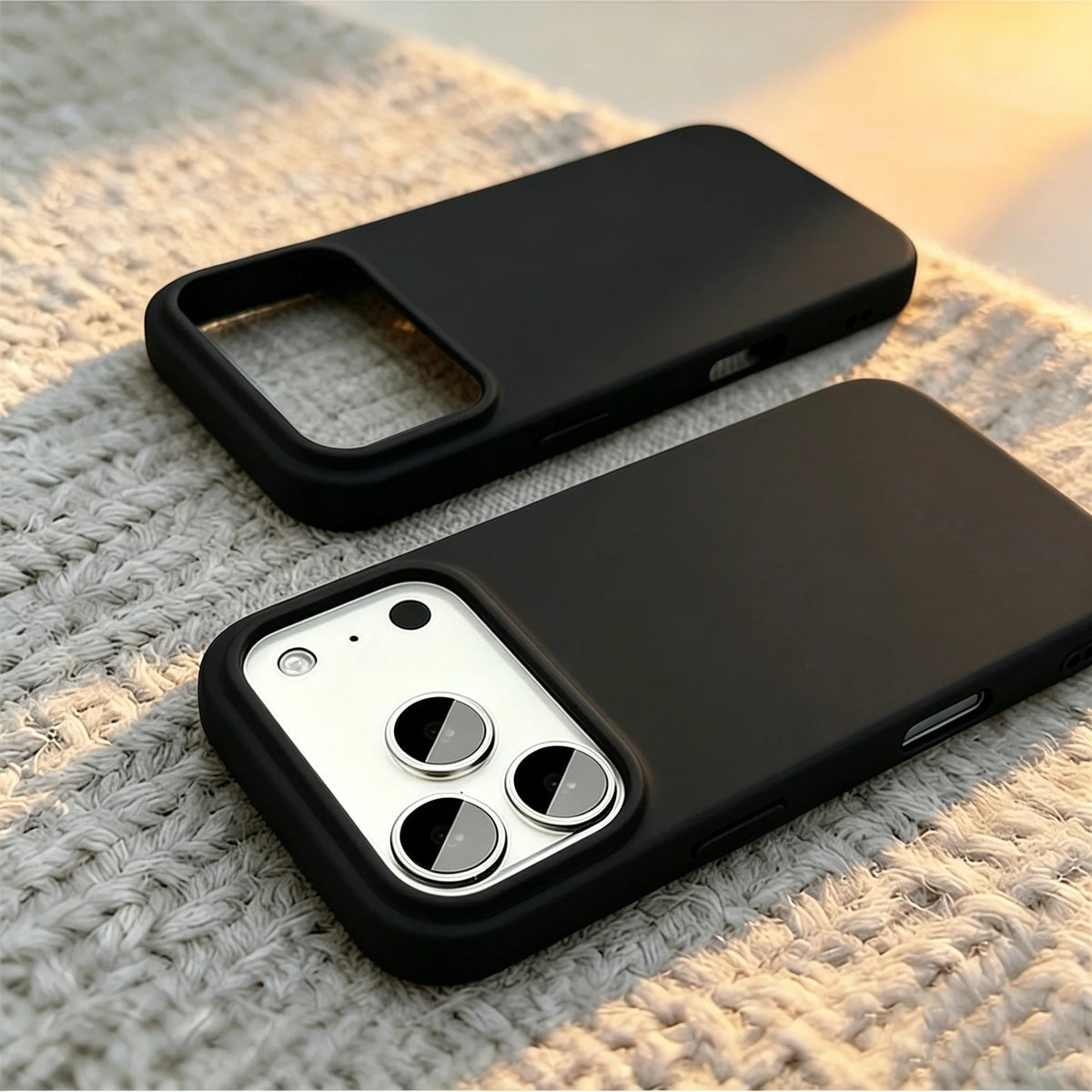 Full-Coverage Silicone Phone Case – Shockproof Matte Protective Cover