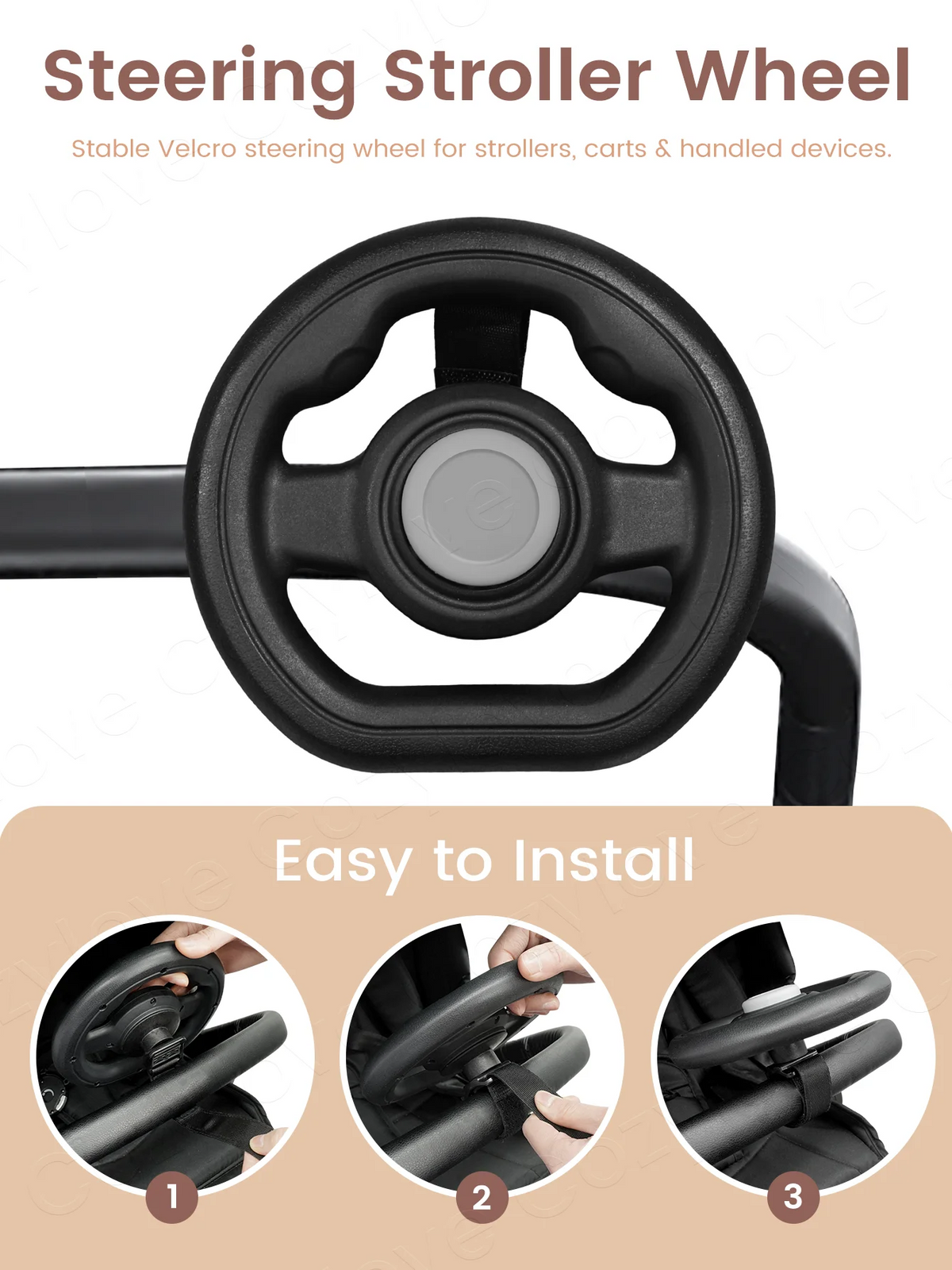 Toddler Stroller Steering Wheel Attachment