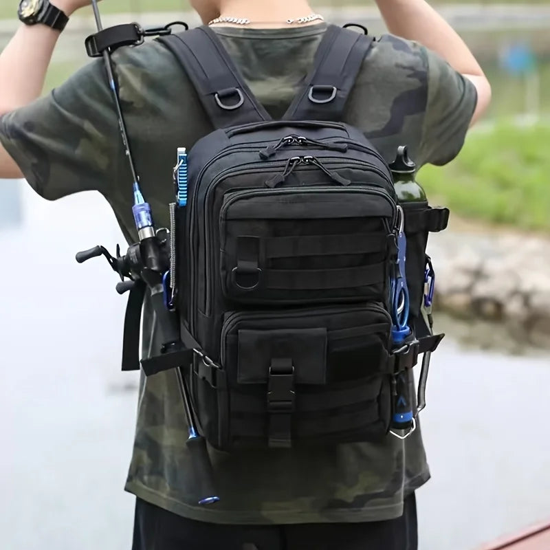 Multi-Pocket Fishing & Outdoor Backpack