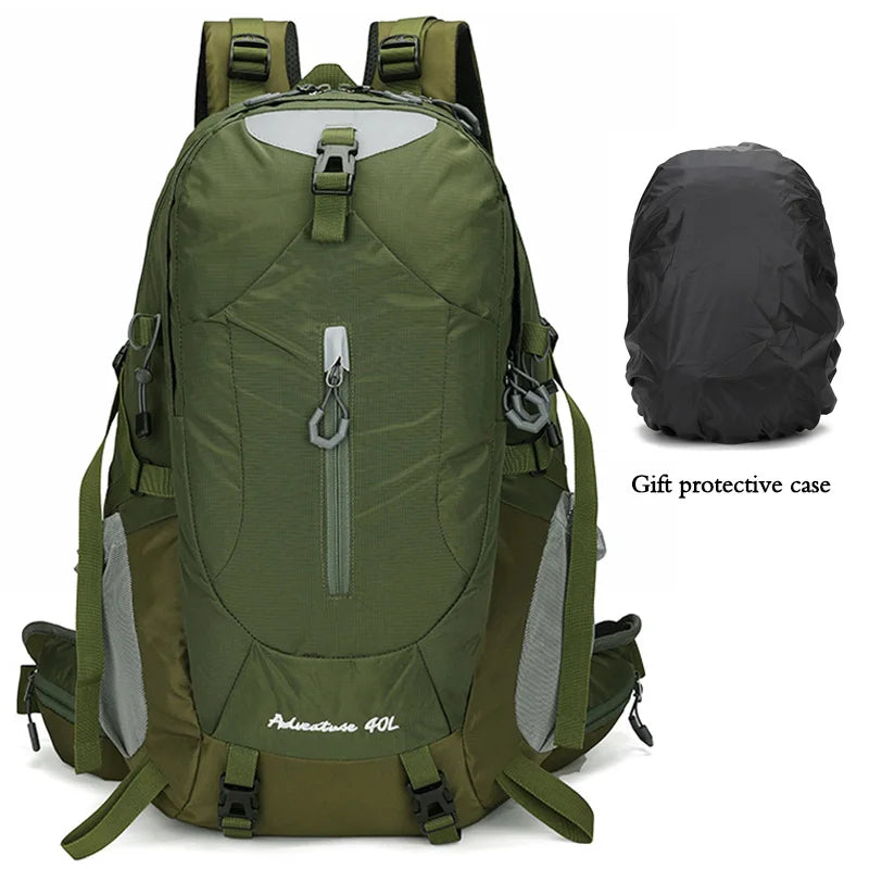 MOZHI External Frame Hiking Backpack with Rain Cover