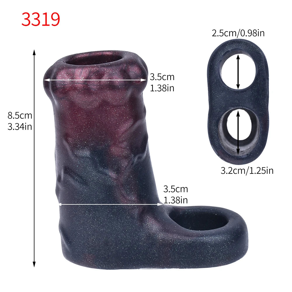 Realistic Silicone Hollow Dildo Pants