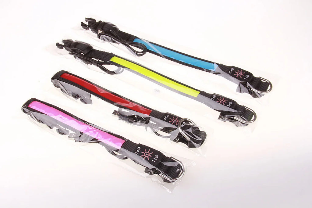 USB Rechargeable LED Dog Collar – 3 Light Modes
