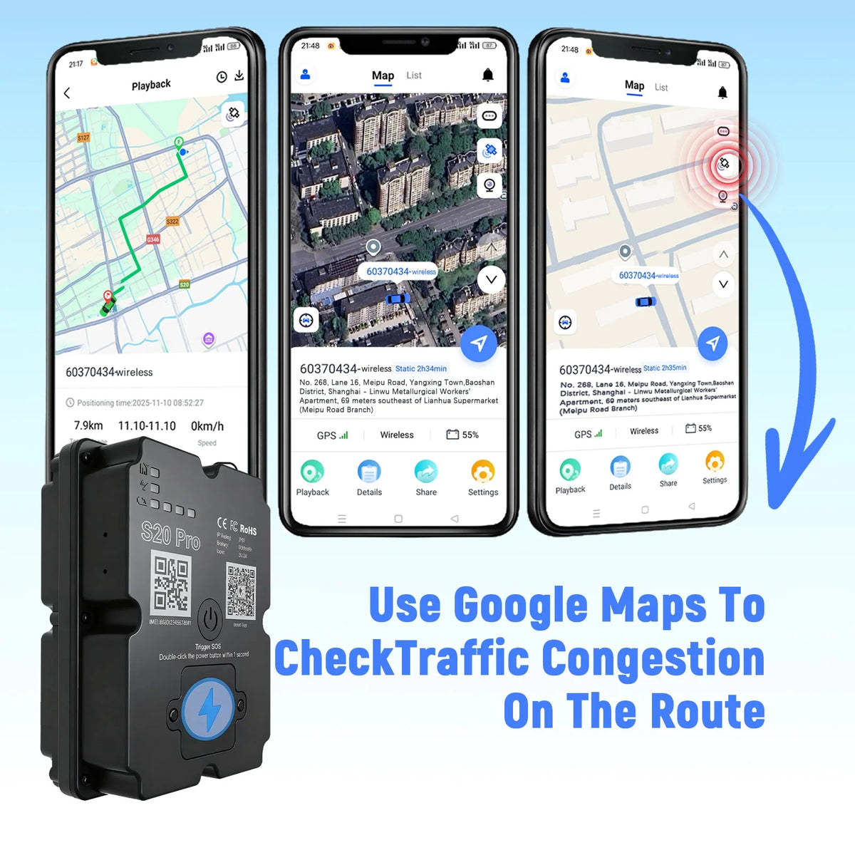4G GPS Vehicle Tracker – 7500mAh Long Standby