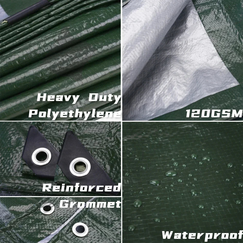 Heavy Duty Tarp Cover Waterproof Tarpaulin UV