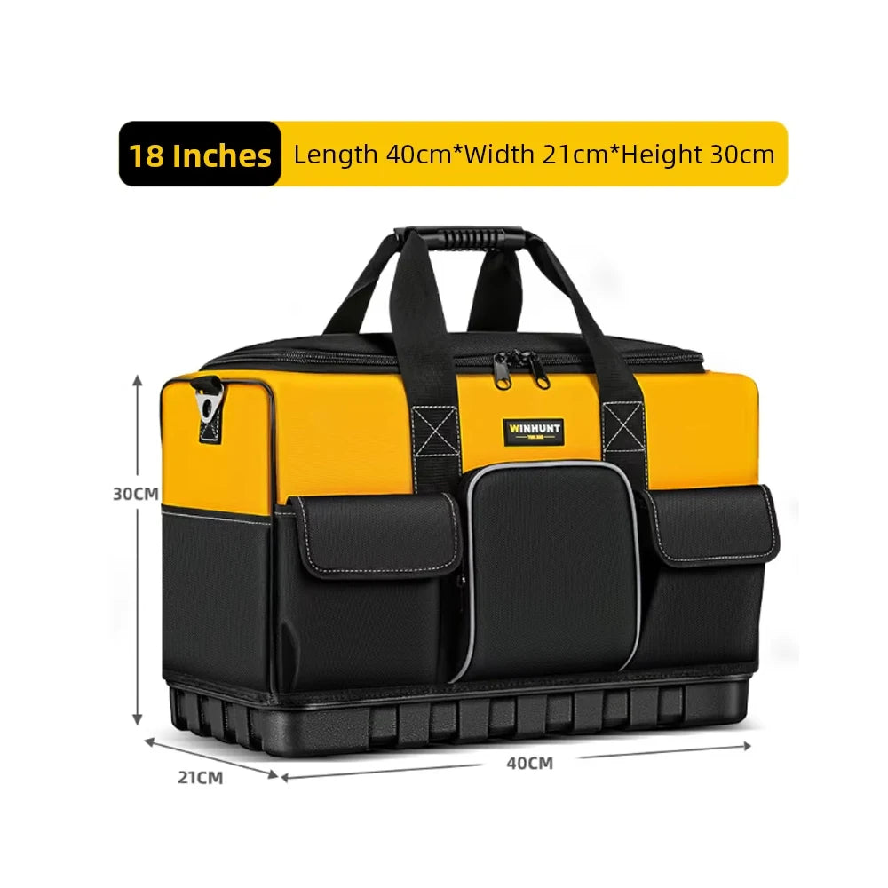 Multi-Pocket Tool Bag – Waterproof Storage Tote with Shoulder Strap