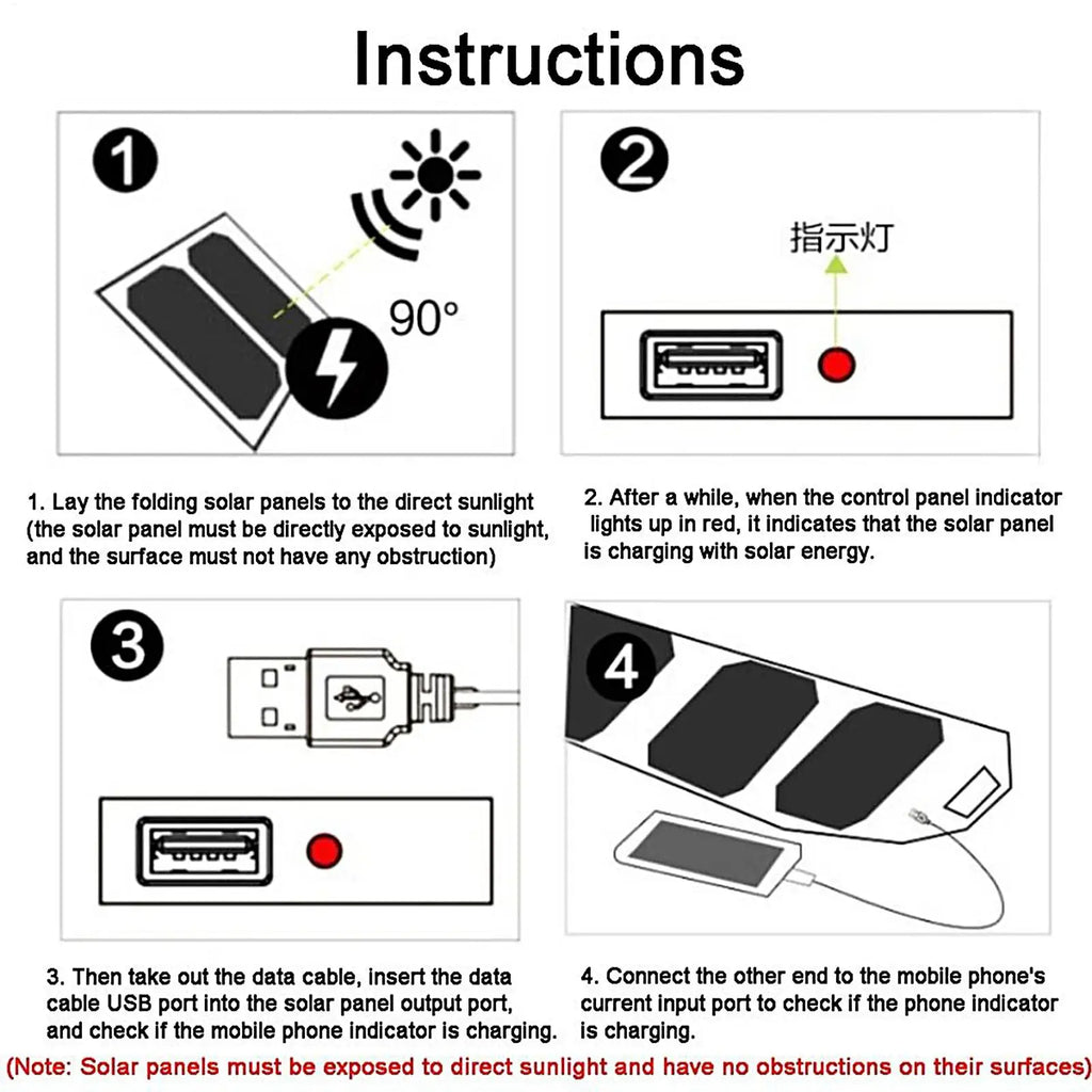 Portable Folding Solar Charger