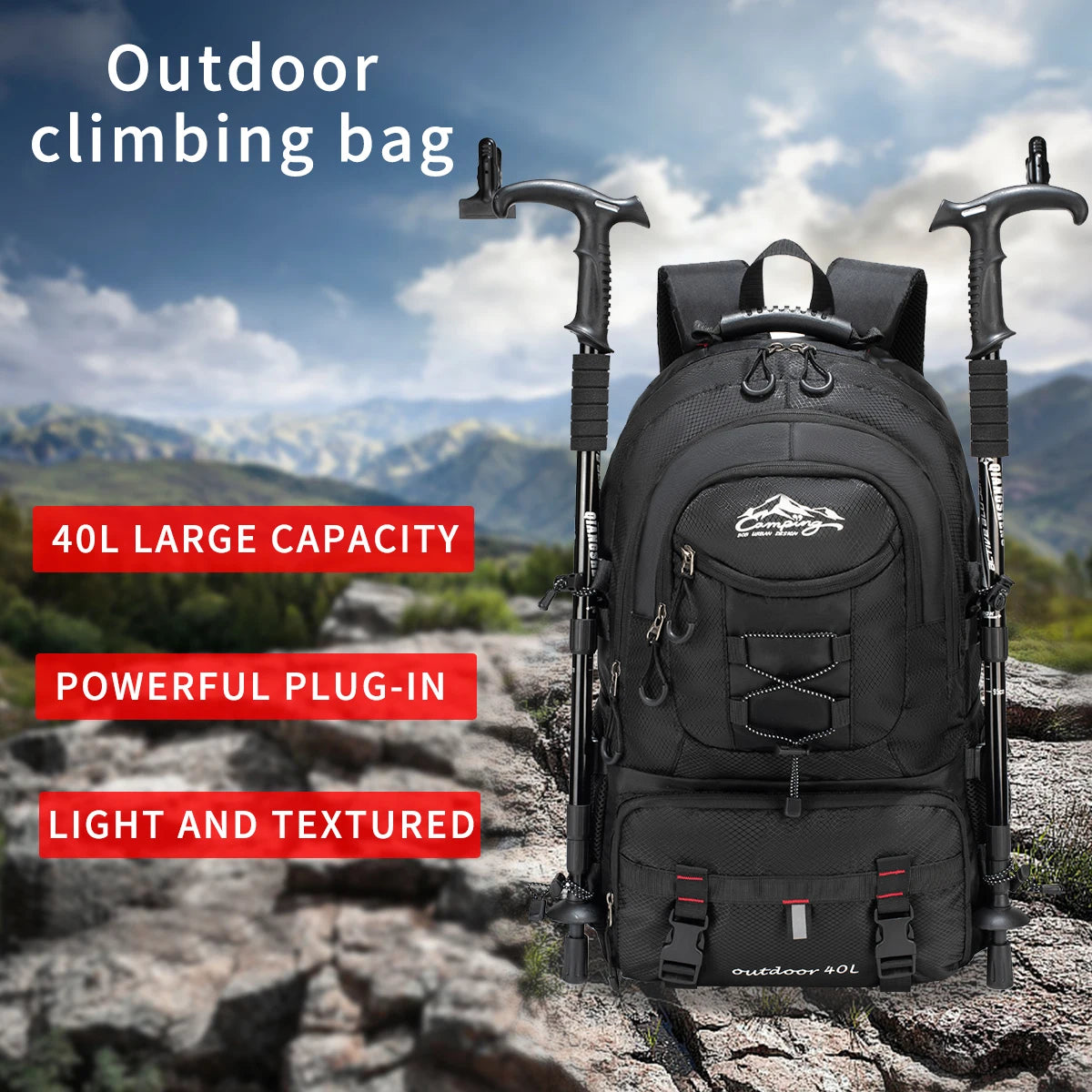 MOZHI Lightweight Hiking & Travel Backpack