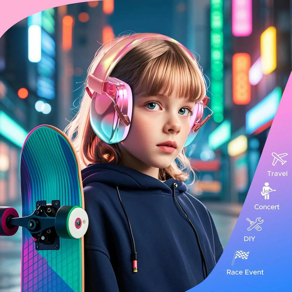 Kids' Noise-Reducing Ear Protection Earmuffs 25dB