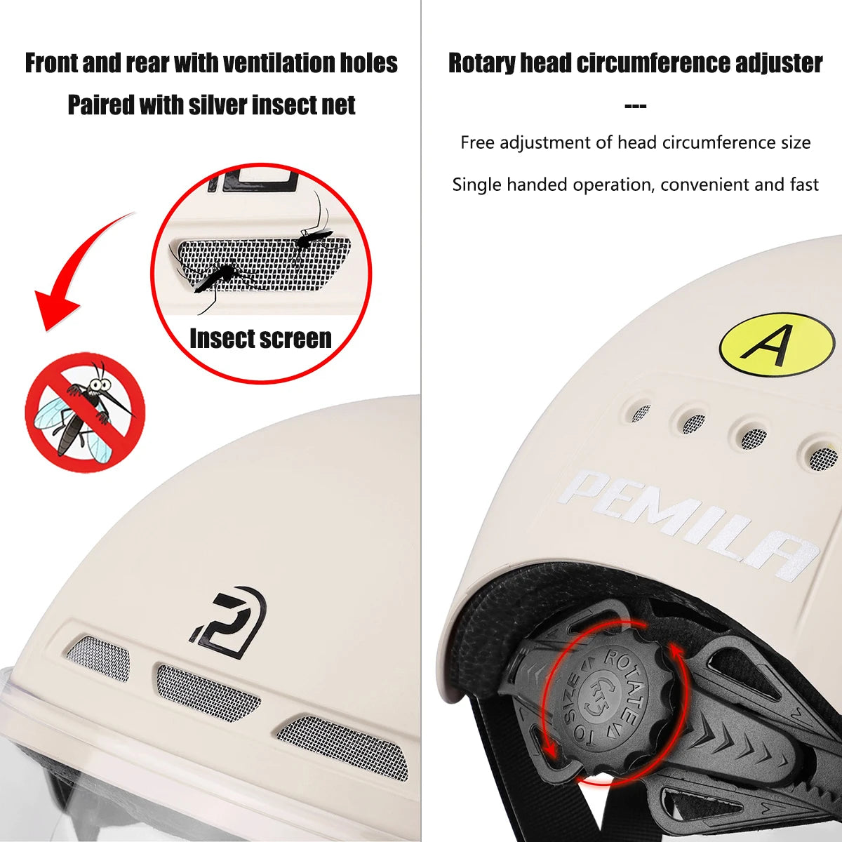 Adult Cycling Helmet with Goggles