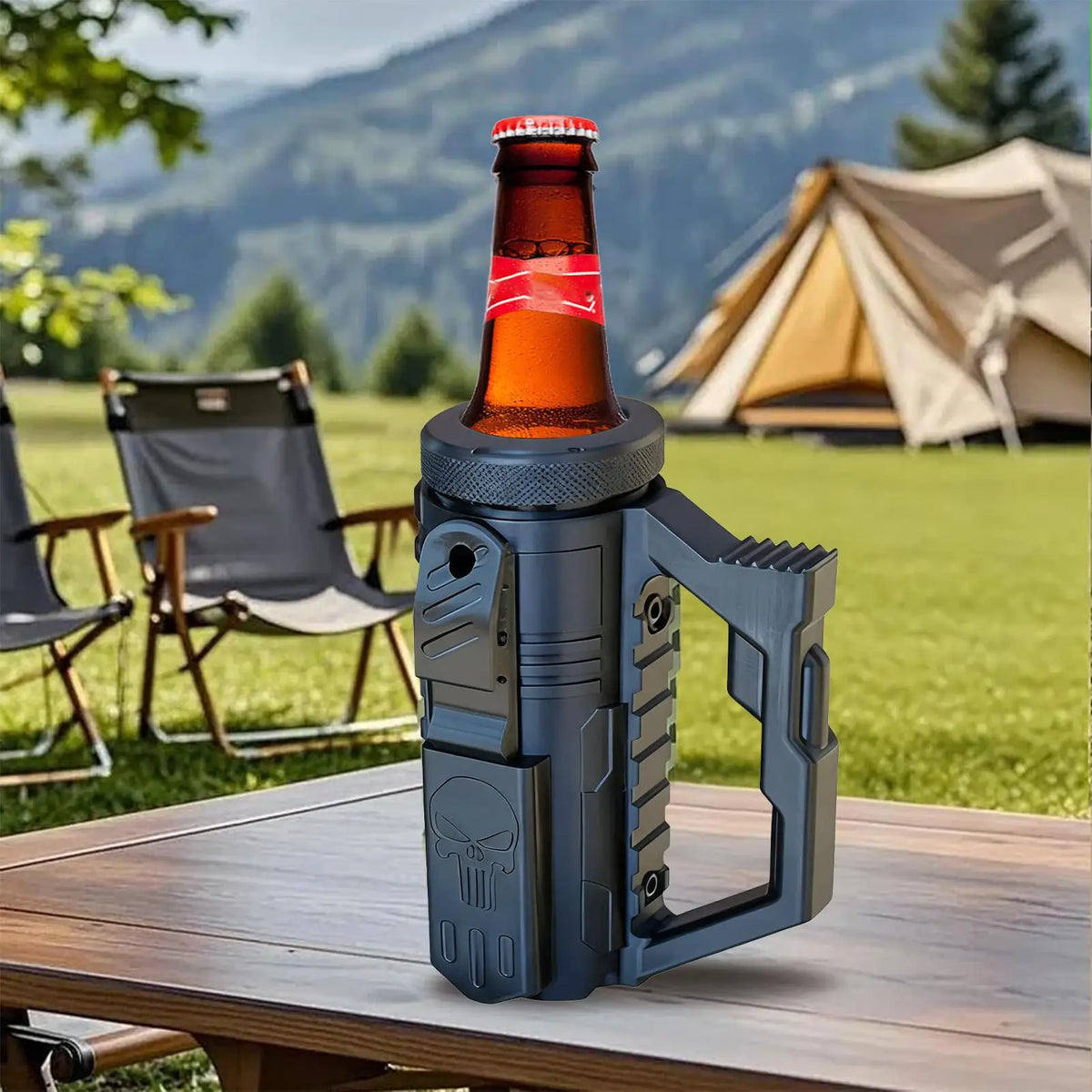 Insulated Beer Can & Bottle Cooler Non-Slip Handle Drink Holder for Camping Picnics Parties, Reusable Portable Sleeve