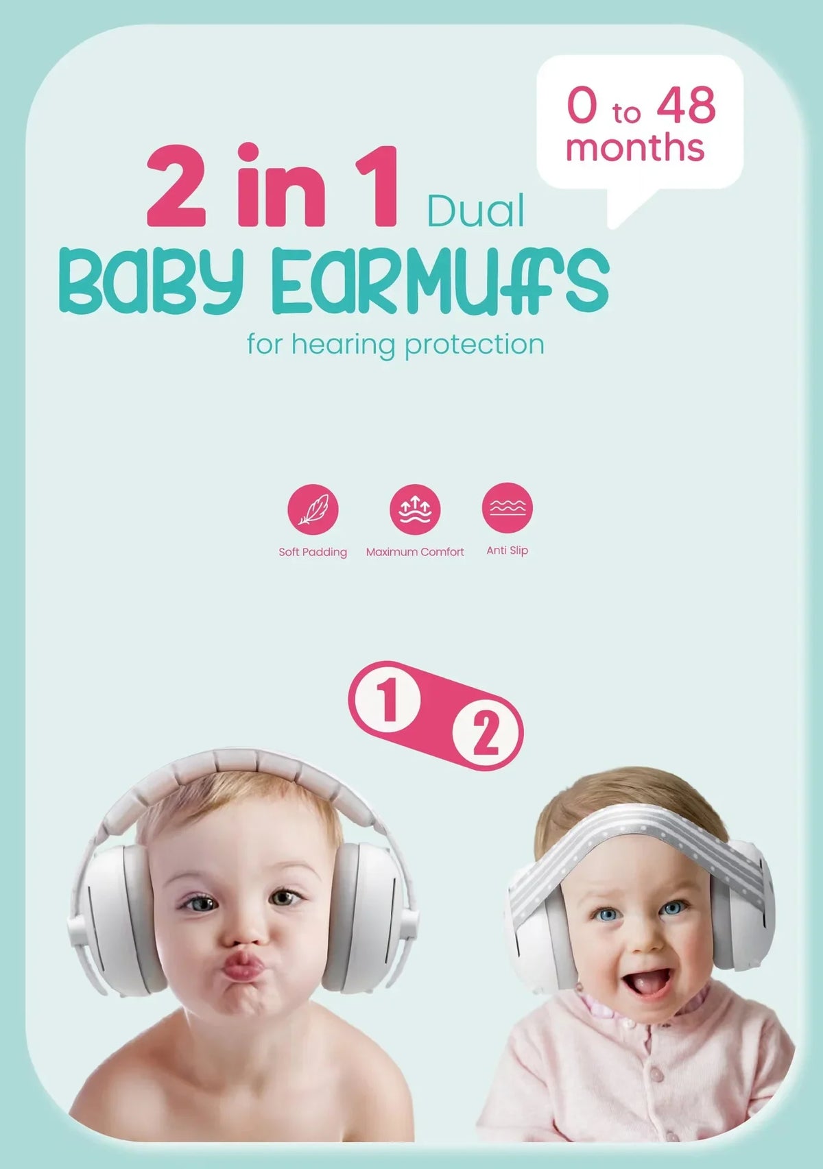 Children's Noise-Reducing Ear Protection Earmuffs