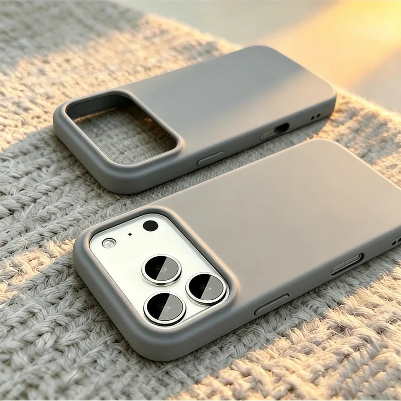 Full-Coverage Silicone Phone Case – Shockproof Matte Protective Cover