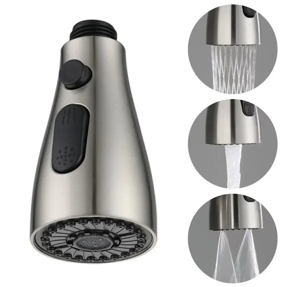 3-Mode Water-Saving Kitchen Faucet Spray Head