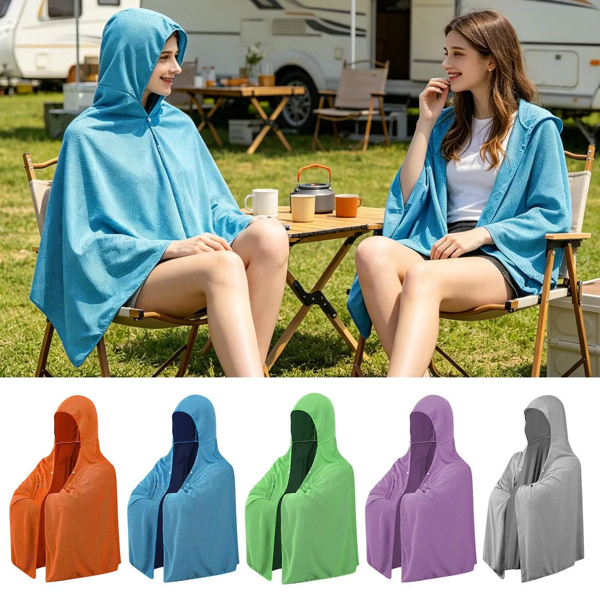 Evaporative Cooling Hoodie Towel