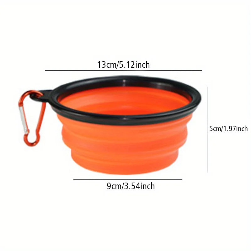 Collapsible Silicone Dog Travel Bowl Food & Water Bowl