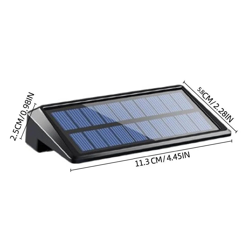 2 Pack Solar Wall Lights 4 LED Solar